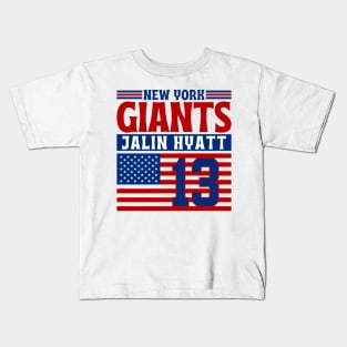 New York Giants Hyatt 13 American Flag Football Kids T-Shirt